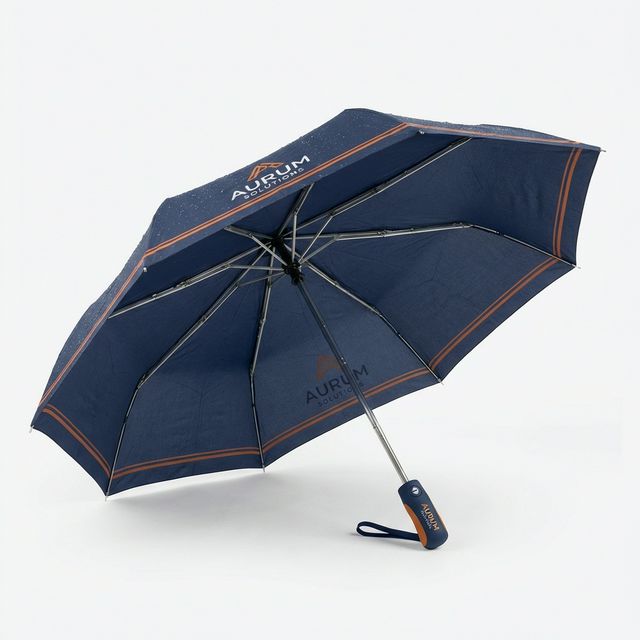 Branded umbrella with custom logo