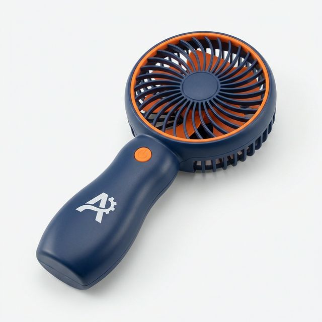 USB rechargeable fan with custom branding